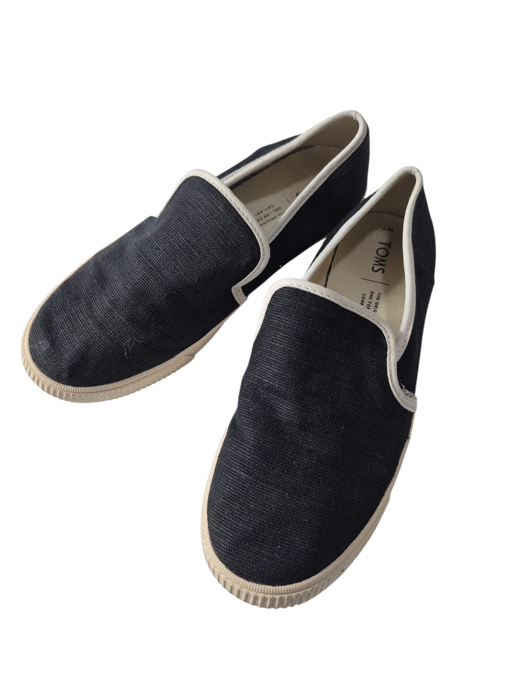 TOMS Women’s Black Slip-On Flat Comfy Comfortable Breathable Walking Shoes W7